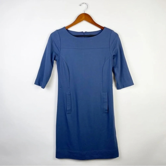 Harve Benard Dresses & Skirts - Harve‎ Benard Blue Shift Dress With Pockets Size Small